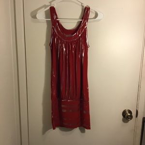 Beautiful Red and Silver Tank Top by XTC